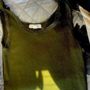 Green tank top